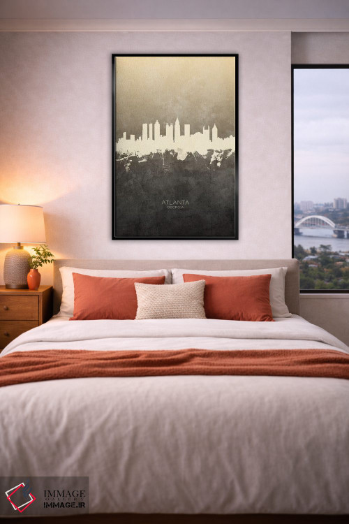 تابلو دکوراتیو منظره خط افق آتلانتا جورجیا اثر مایکل تامپست - D5B