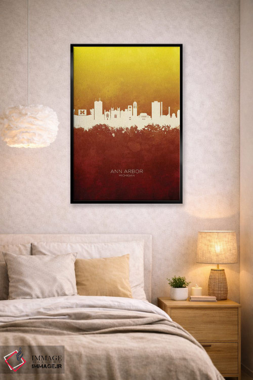 تابلو دکوراتیو منظره خط افق ان آربر میشیگان اثر مایکل تامپست - D2B