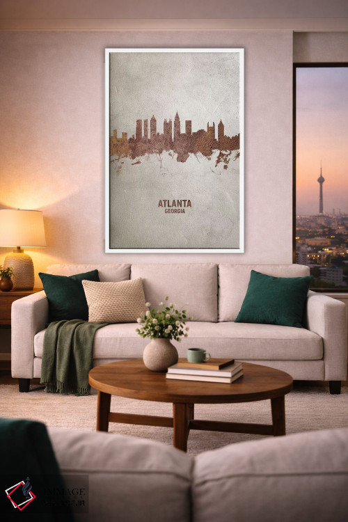 تابلو دکوراتیو منظره خط افق آتلانتا جورجیا اثر مایکل تامپست - D1W