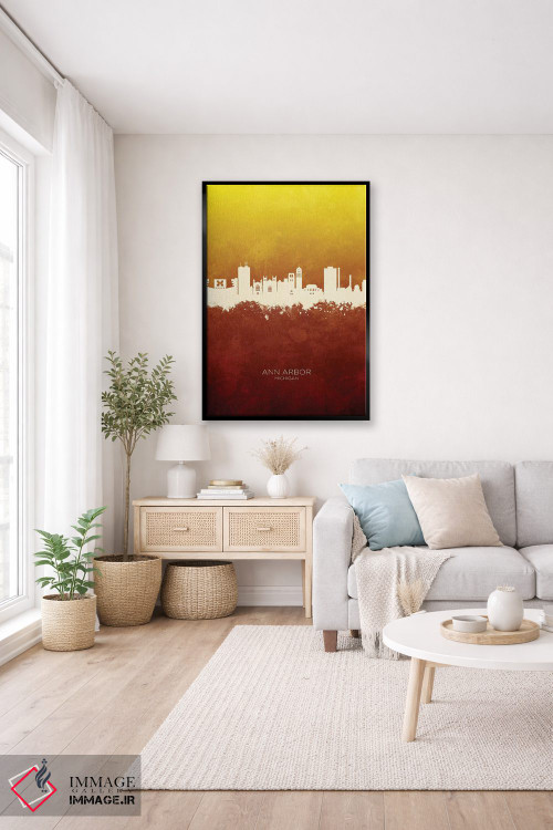 تابلو دکوراتیو منظره خط افق ان آربر میشیگان اثر مایکل تامپست - D4B