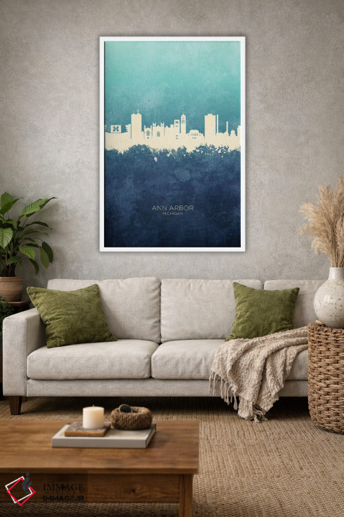 تابلو دکوراتیو منظره خط افق ان آربر میشیگان اثر مایکل تامپست - D1W