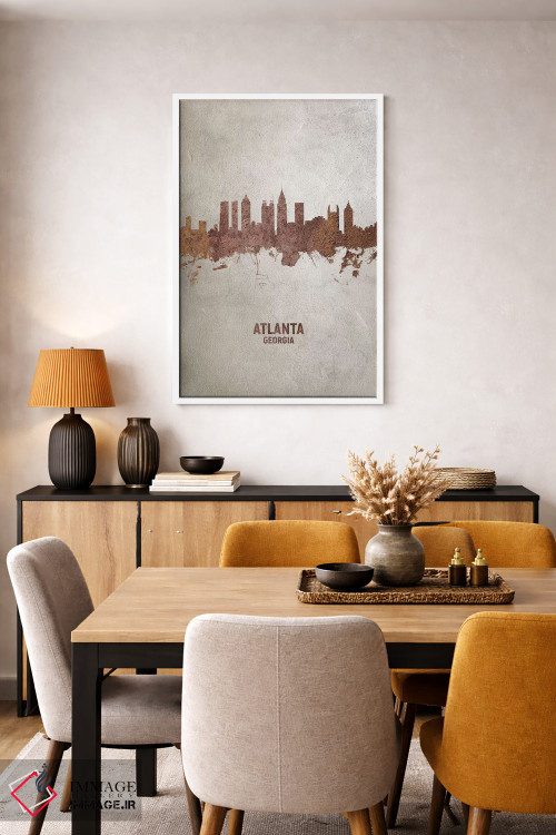 تابلو دکوراتیو منظره خط افق آتلانتا جورجیا اثر مایکل تامپست - D4W