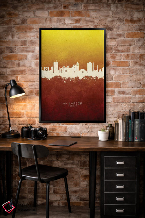 تابلو دکوراتیو منظره خط افق ان آربر میشیگان اثر مایکل تامپست - D5B