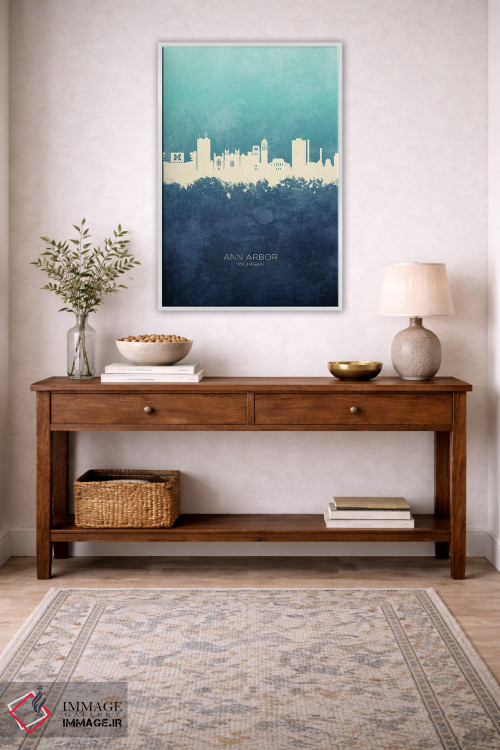 تابلو دکوراتیو منظره خط افق ان آربر میشیگان اثر مایکل تامپست - D3W