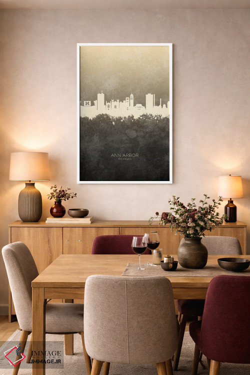 تابلو دکوراتیو منظره خط افق ان آربر میشیگان اثر مایکل تامپست - D5W