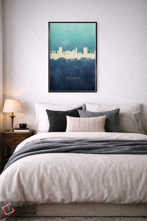 تابلو دکوراتیو منظره خط افق ان آربر میشیگان اثر مایکل تامپست - D6B