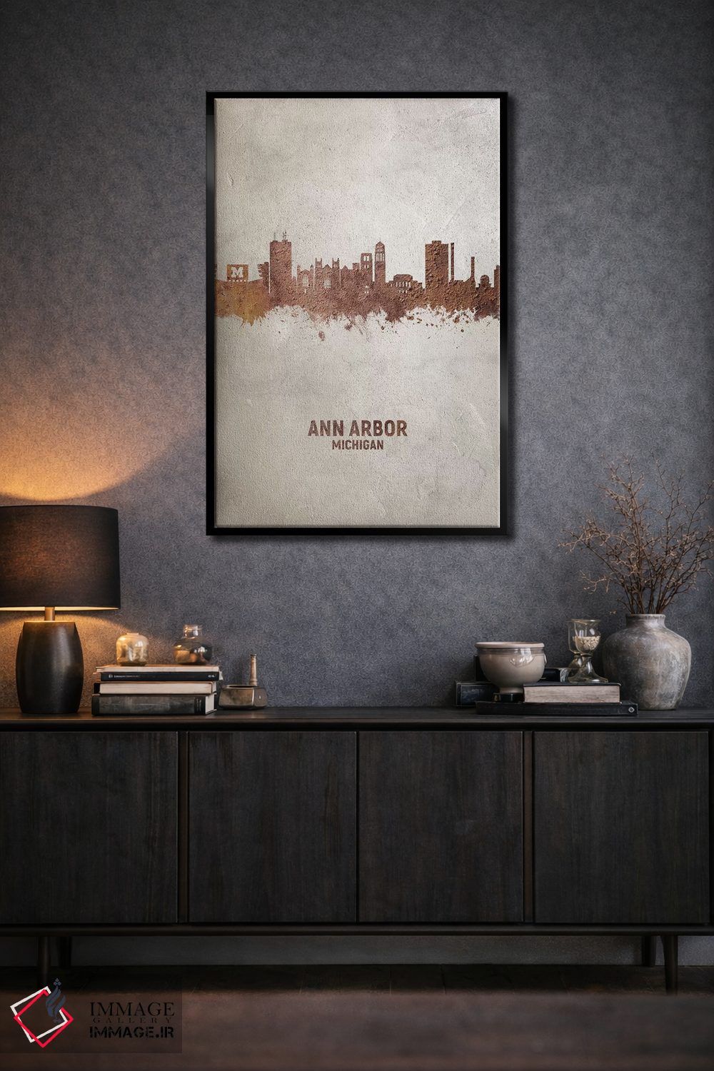 تابلو دکوراتیو منظره خط افق ان آربر میشیگان اثر مایکل تامپست - D3B