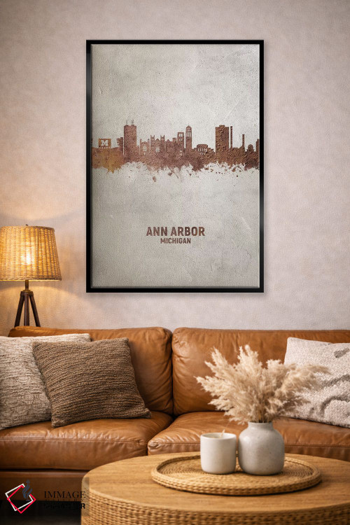 تابلو دکوراتیو منظره خط افق ان آربر میشیگان اثر مایکل تامپست - D5B