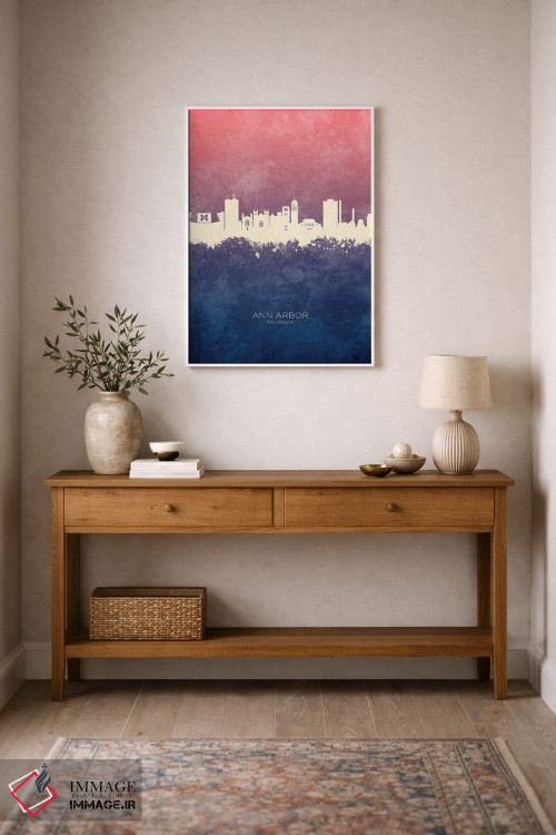 تابلو دکوراتیو منظره خط افق ان آربر میشیگان اثر مایکل تامپست - D1W