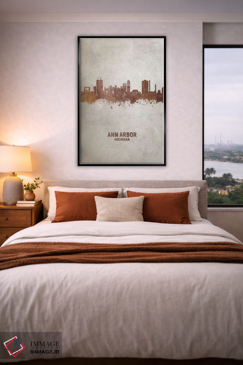 تابلو دکوراتیو منظره خط افق ان آربر میشیگان اثر مایکل تامپست - D6B