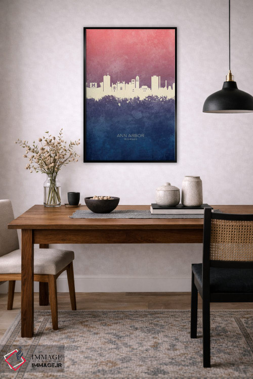 تابلو دکوراتیو منظره خط افق ان آربر میشیگان اثر مایکل تامپست - D3B