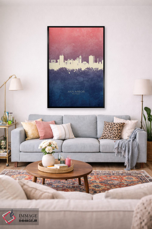 تابلو دکوراتیو منظره خط افق ان آربر میشیگان اثر مایکل تامپست - D2B