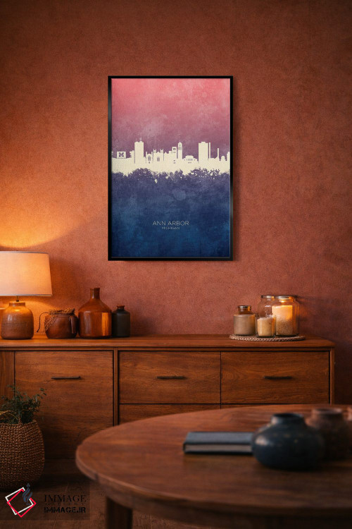 تابلو دکوراتیو منظره خط افق ان آربر میشیگان اثر مایکل تامپست - D4B