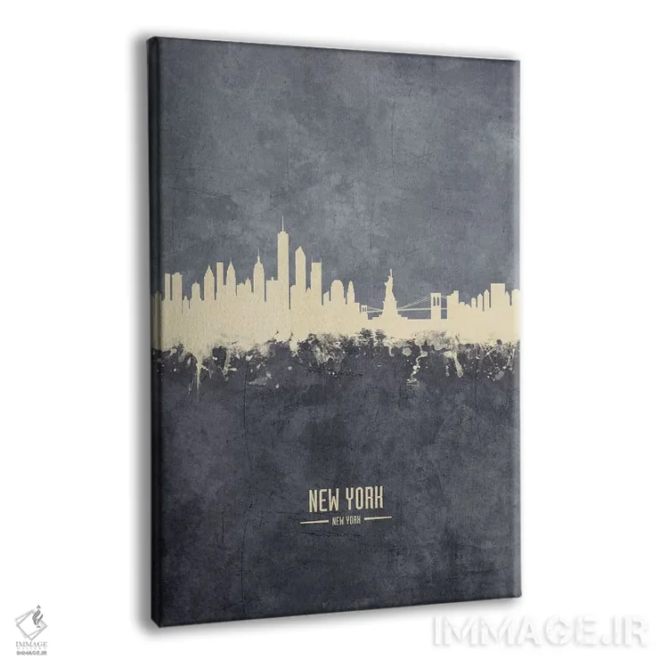 تابلو دکوراتیو منظره خط افق نیویورک، نیویورک اثر مایکل تامپست - نمای پرسپکتیو محصول