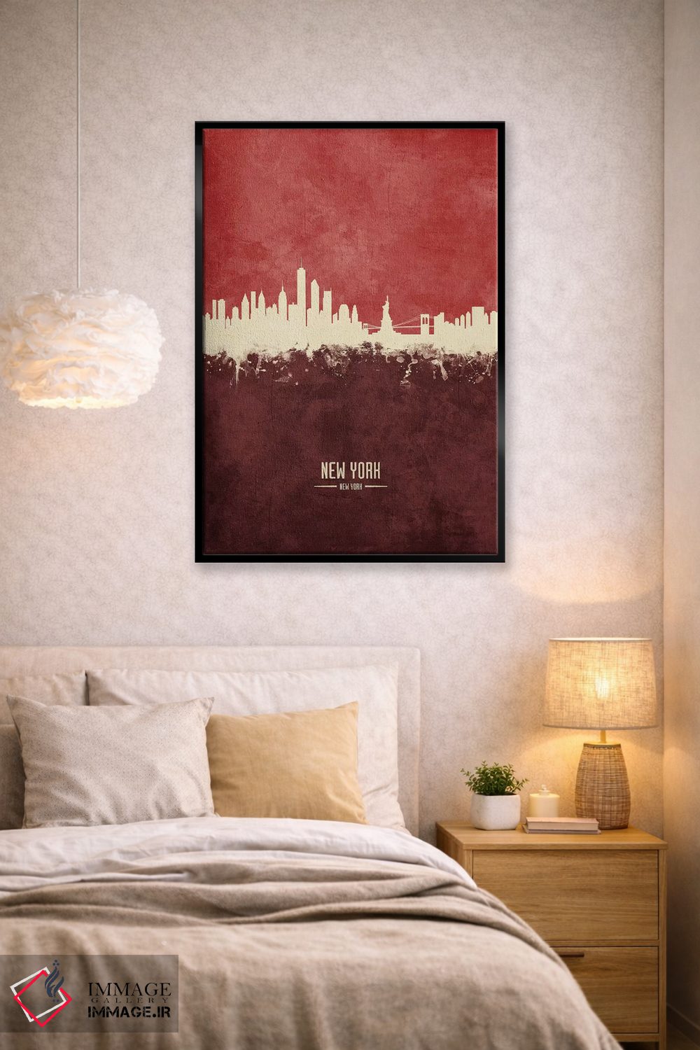 تابلو دکوراتیو منظره خط افق نیویورک، نیویورک اثر مایکل تامپست - D2B