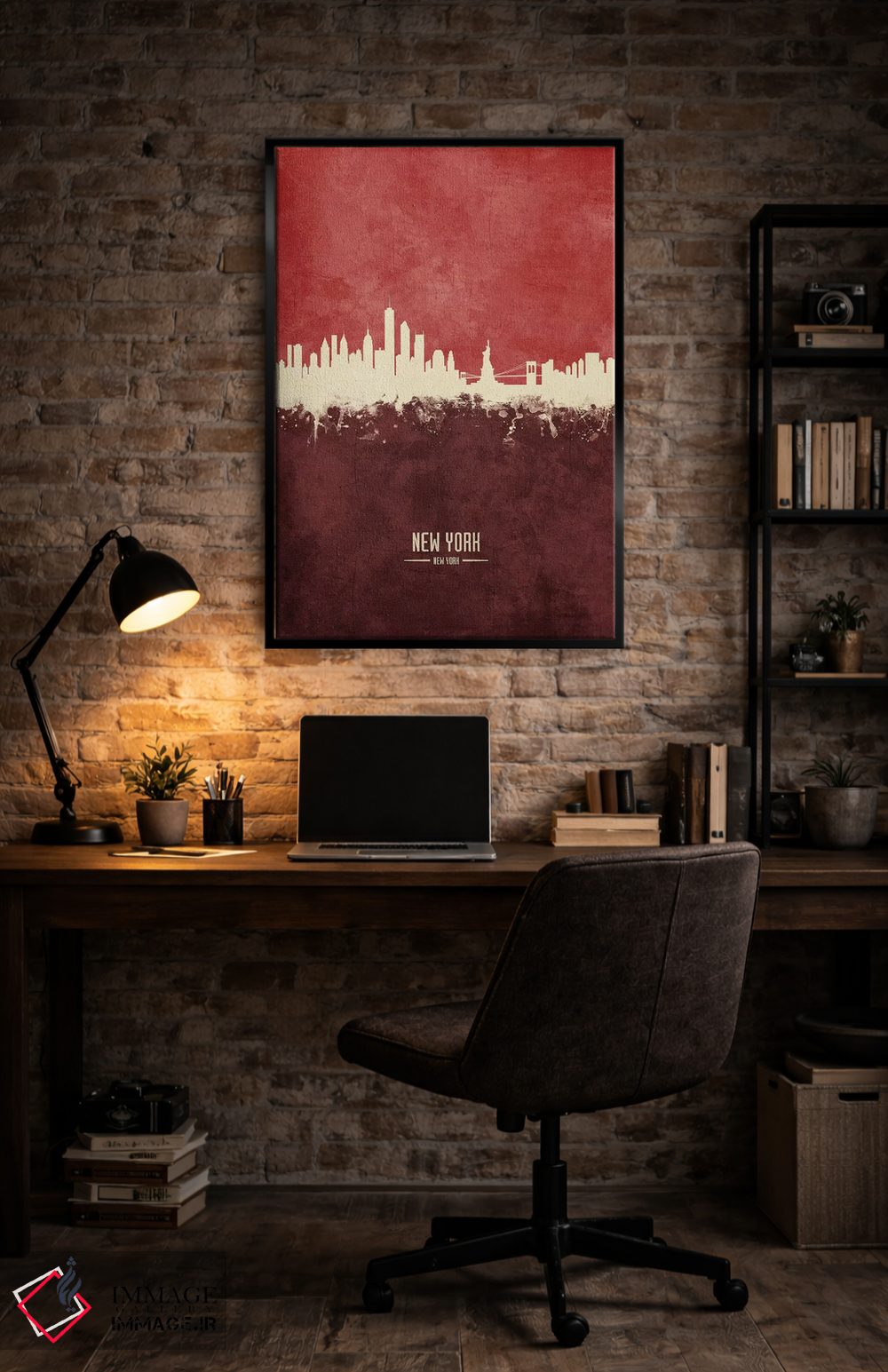 تابلو دکوراتیو منظره خط افق نیویورک، نیویورک اثر مایکل تامپست - D5B