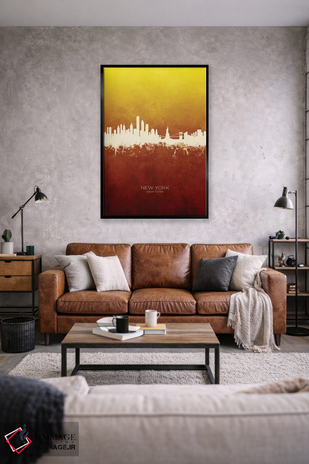 تابلو دکوراتیو منظره خط افق نیویورک، نیویورک اثر مایکل تامپست - D2B