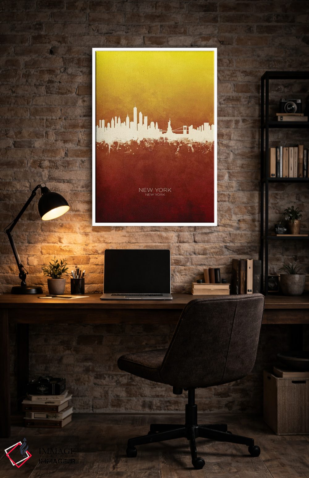 تابلو دکوراتیو منظره خط افق نیویورک، نیویورک اثر مایکل تامپست - D4W