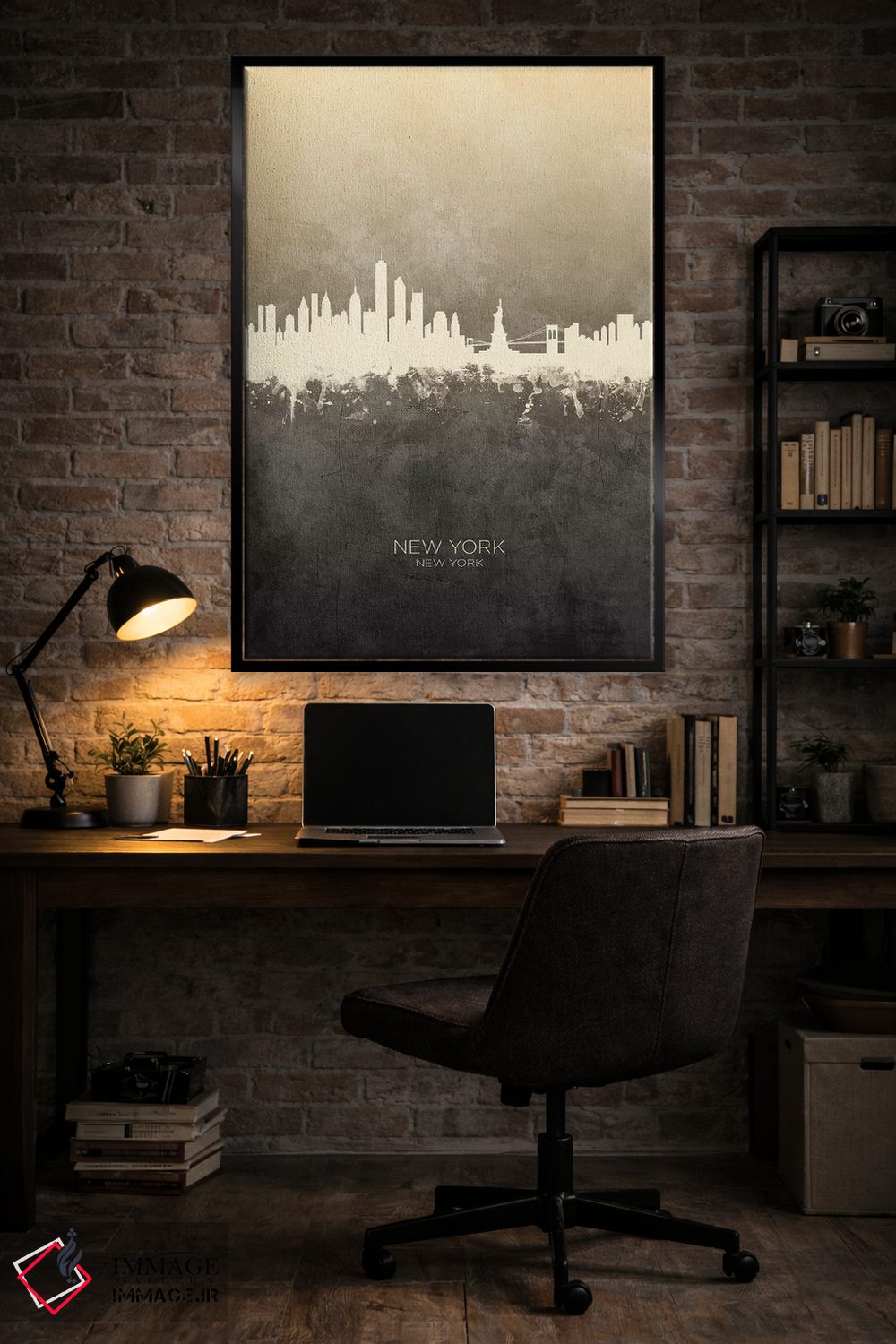 تابلو دکوراتیو منظره خط افق نیویورک، نیویورک اثر مایکل تامپست - D5B