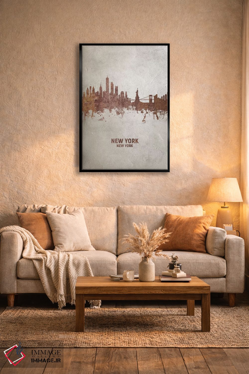 تابلو دکوراتیو منظره خط افق نیویورک، نیویورک اثر مایکل تامپست - D5B