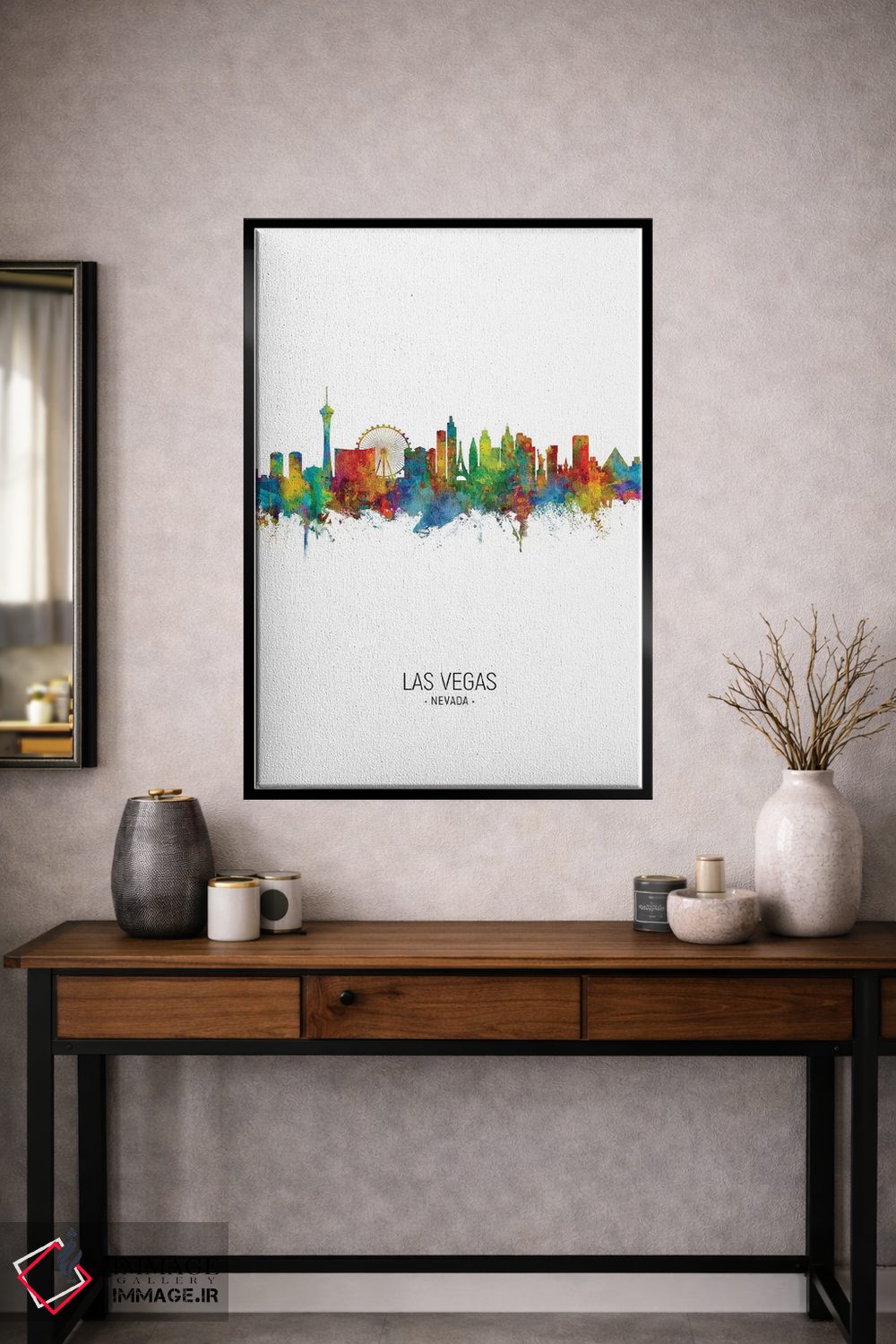 تابلو دکوراتیو خط افق پرتره لاس وگاس نوادا اثر مایکل تامپست - D2B
