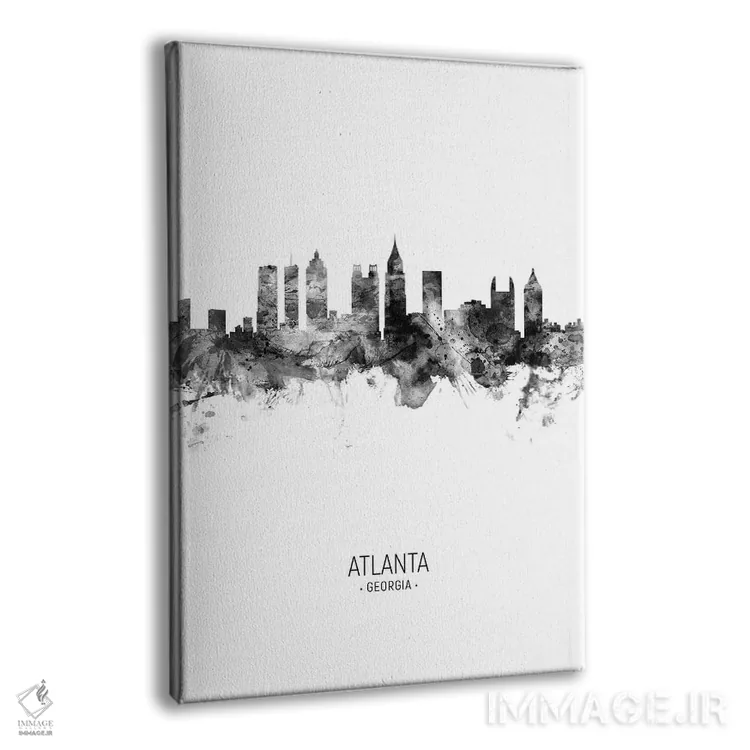 تابلو دکوراتیو منظره پرتره آتلانتا جورجیا اثر مایکل تامپست - نمای پرسپکتیو محصول