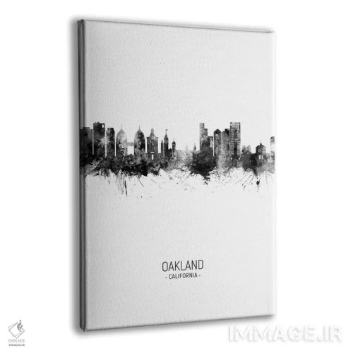 تابلو دکوراتیو منظره پرتره اوکلند کالیفرنیا اثر مایکل تامپست - نمای پرسپکتیو محصول