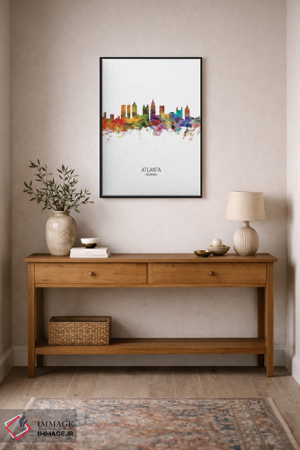 تابلو دکوراتیو منظره پرتره آتلانتا جورجیا اثر مایکل تامپست - D2B