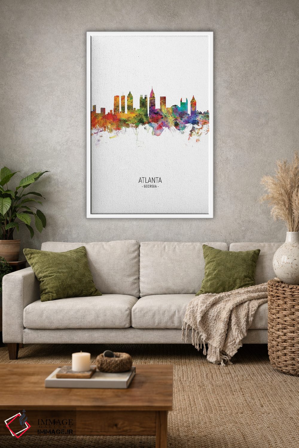 تابلو دکوراتیو منظره پرتره آتلانتا جورجیا اثر مایکل تامپست - D1W