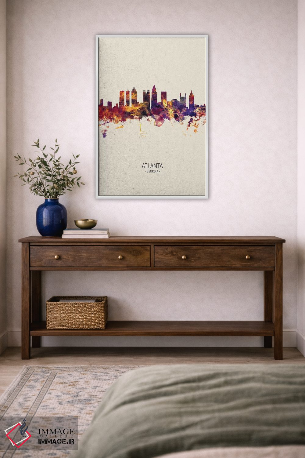 تابلو دکوراتیو منظره آتلانتا جورجیا در پاییز اثر مایکل تامپست - D4W