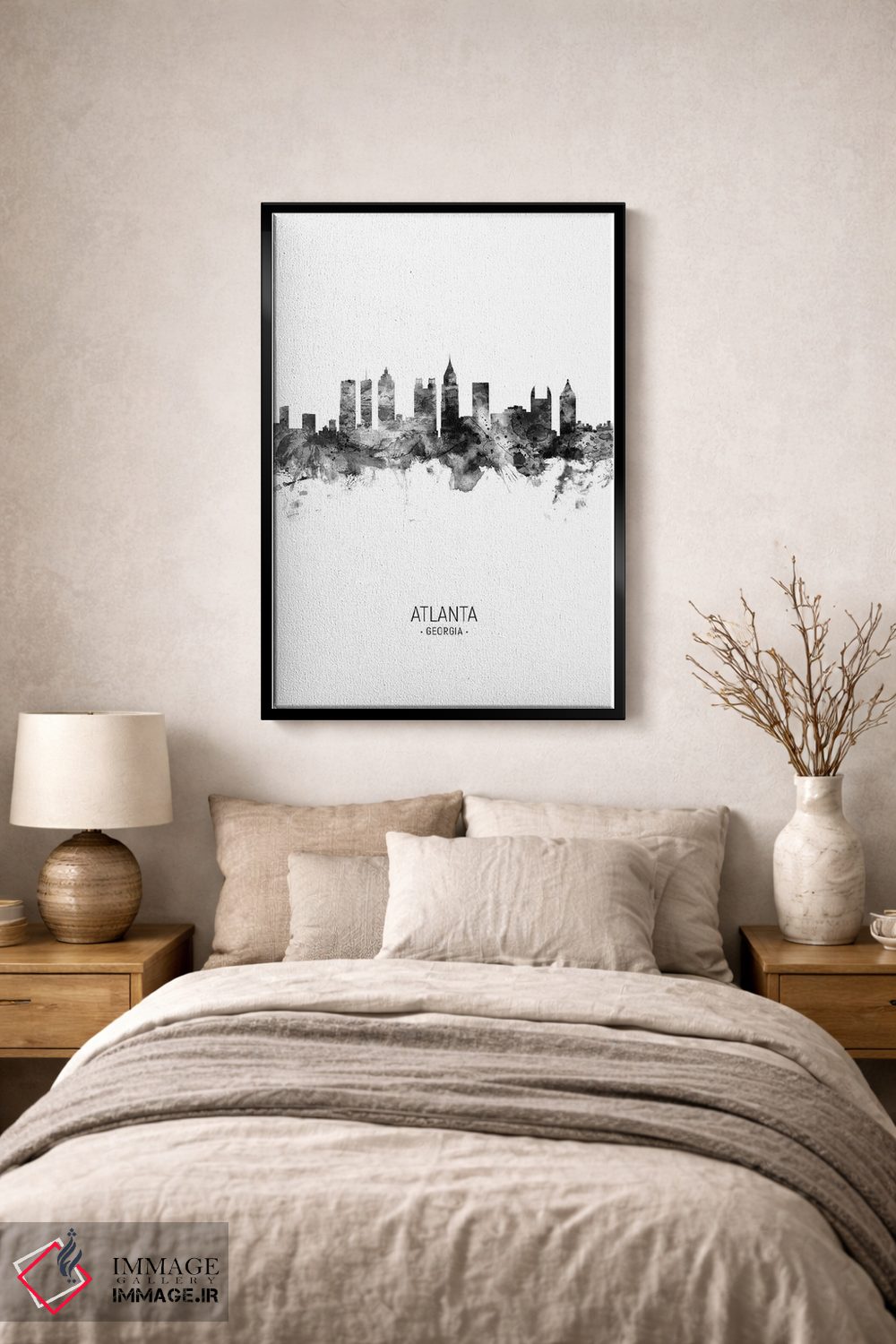 تابلو دکوراتیو منظره پرتره آتلانتا جورجیا اثر مایکل تامپست - D3B