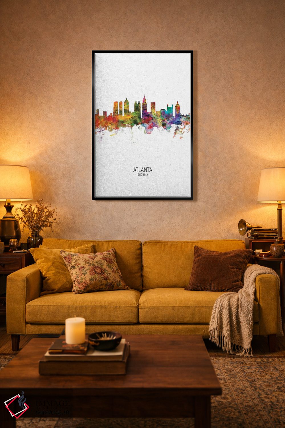 تابلو دکوراتیو منظره پرتره آتلانتا جورجیا اثر مایکل تامپست - D5B