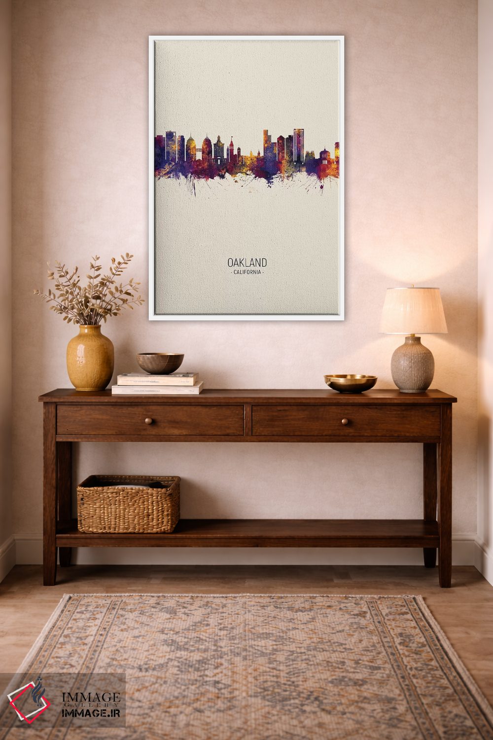 تابلو دکوراتیو منظره اوکلند کالیفرنیا در پاییز اثر مایکل تامپست - D2W