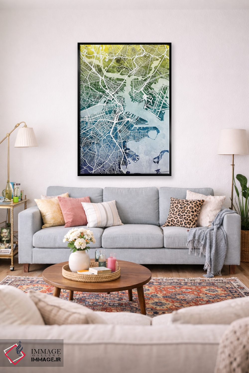 تابلو انتزاعی Massachusetts, USA,بوستون، ماساچوست، آمریکا اثر مایکل تامپست - D1B