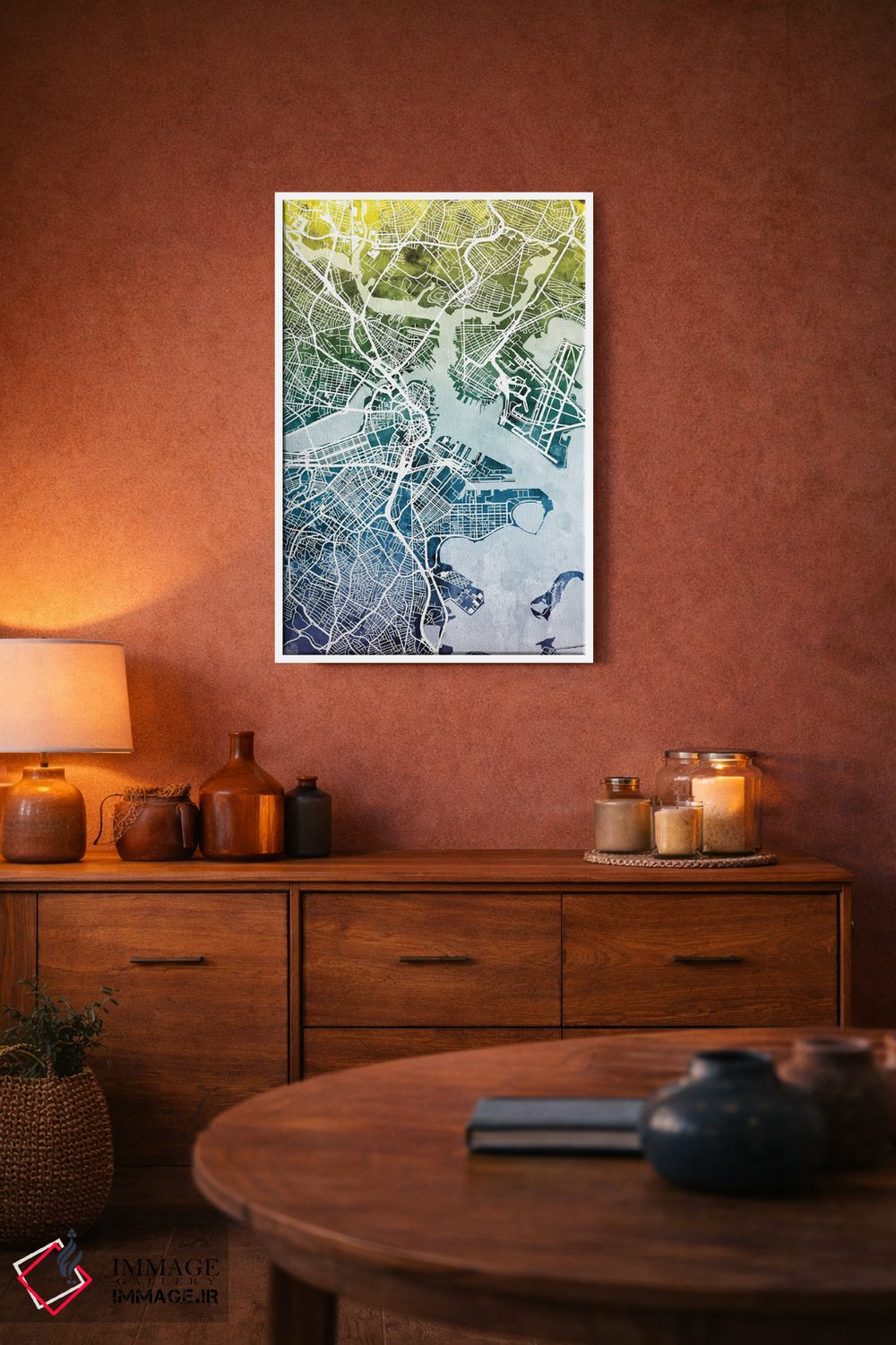 تابلو انتزاعی Massachusetts, USA,بوستون، ماساچوست، آمریکا اثر مایکل تامپست - D3W