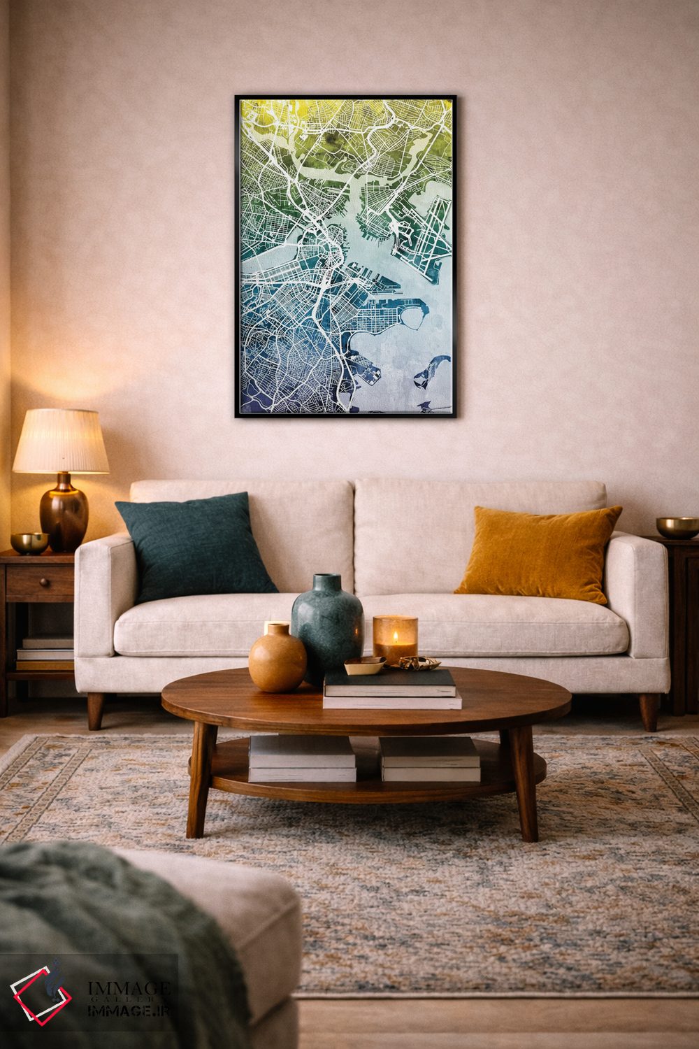 تابلو انتزاعی Massachusetts, USA,بوستون، ماساچوست، آمریکا اثر مایکل تامپست - D5B