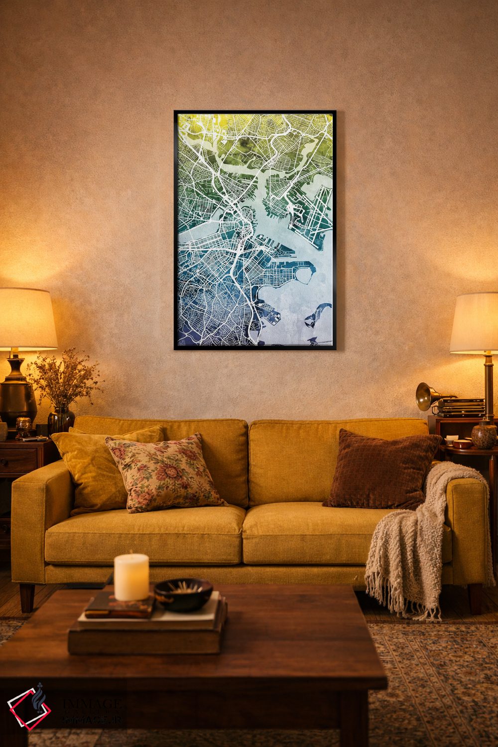 تابلو انتزاعی Massachusetts, USA,بوستون، ماساچوست، آمریکا اثر مایکل تامپست - D4B