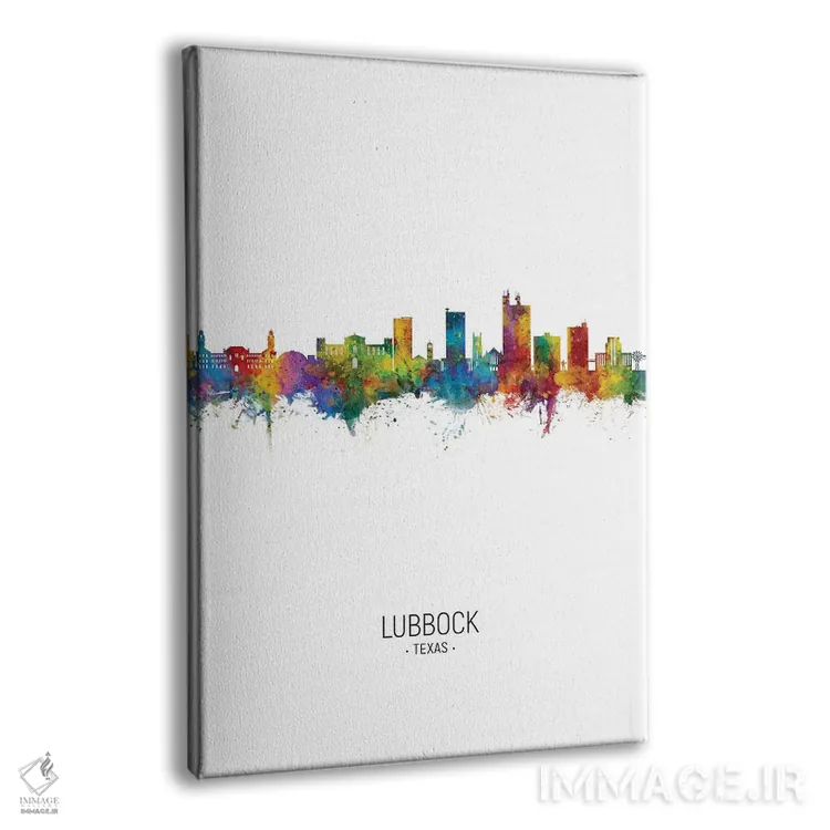 تابلو دکوراتیو منظره پرتره لوبوک، تگزاس اثر مایکل تامپست - نمای پرسپکتیو محصول