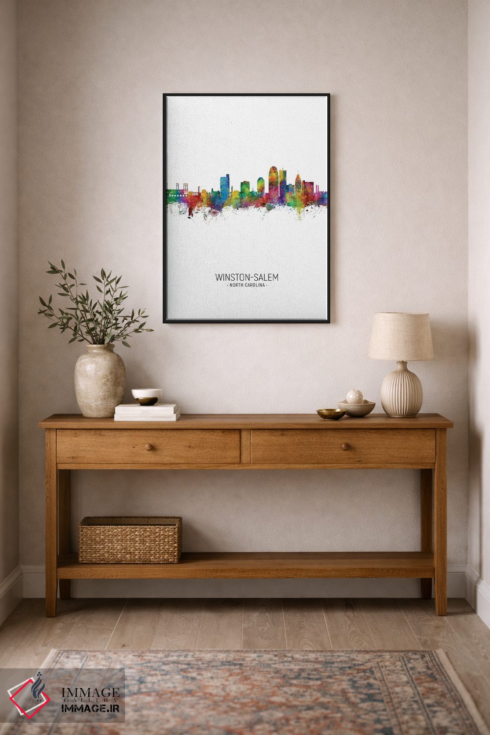 تابلو دکوراتیو منظره پرتره وینستون سالم اثر مایکل تامپست - D1B