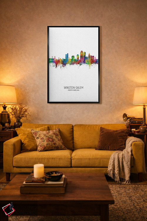 تابلو دکوراتیو منظره پرتره وینستون سالم اثر مایکل تامپست - D4B