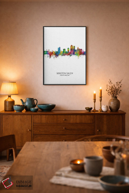 تابلو دکوراتیو منظره پرتره وینستون سالم اثر مایکل تامپست - D6B