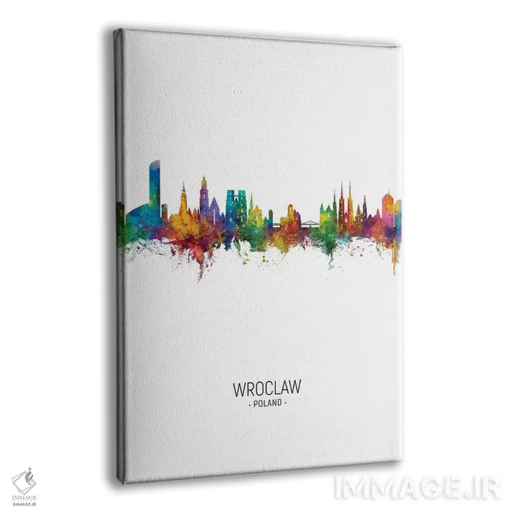 تابلو دکوراتیو منظره پرتره وروتسواف، لهستان اثر مایکل تامپست - نمای پرسپکتیو محصول