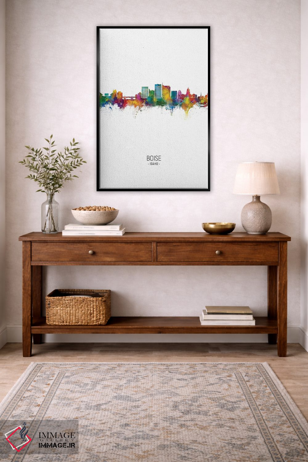 تابلو دکوراتیو منظره پرتره بویسی، آیداهو اثر مایکل تامپست - D5B