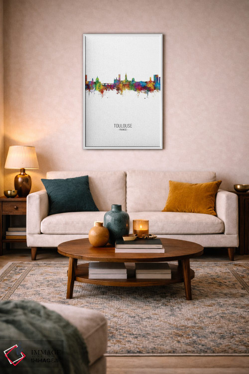 تابلو دکوراتیو نمای عمودی خط افق تولوز، فرانسه اثر مایکل تامپست - D1W