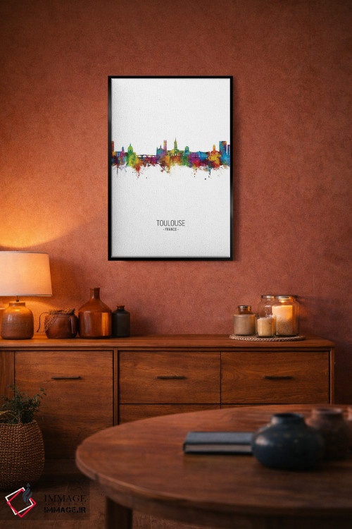 تابلو دکوراتیو نمای عمودی خط افق تولوز، فرانسه اثر مایکل تامپست - D5B