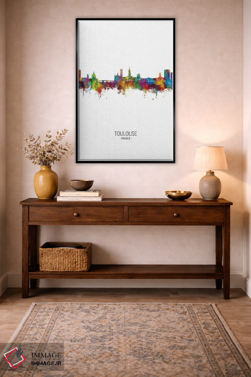 تابلو دکوراتیو نمای عمودی خط افق تولوز، فرانسه اثر مایکل تامپست - D4B