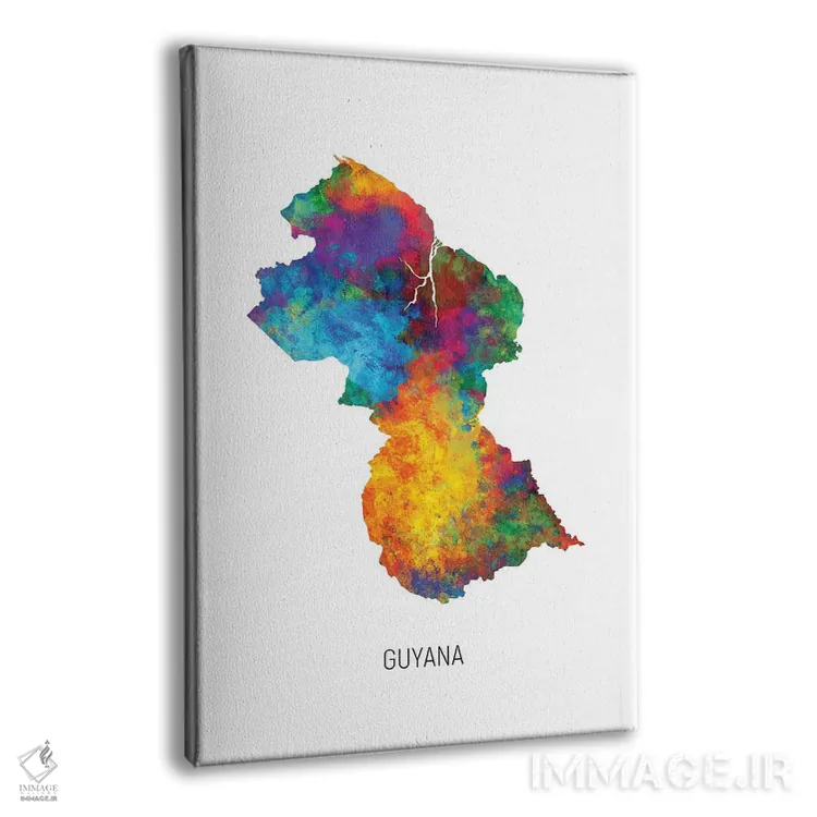 تابلو دکوراتیو نقشه گویان اثر مایکل تامپست - نمای پرسپکتیو محصول
