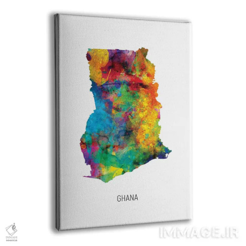 تابلو دکوراتیو نقشه غنا اثر مایکل تامپست - نمای پرسپکتیو محصول