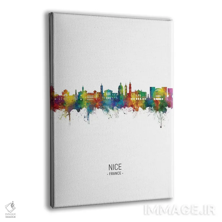 تابلو دکوراتیو نمای عمودی خط افق نیس، فرانسه اثر مایکل تامپست - نمای پرسپکتیو محصول