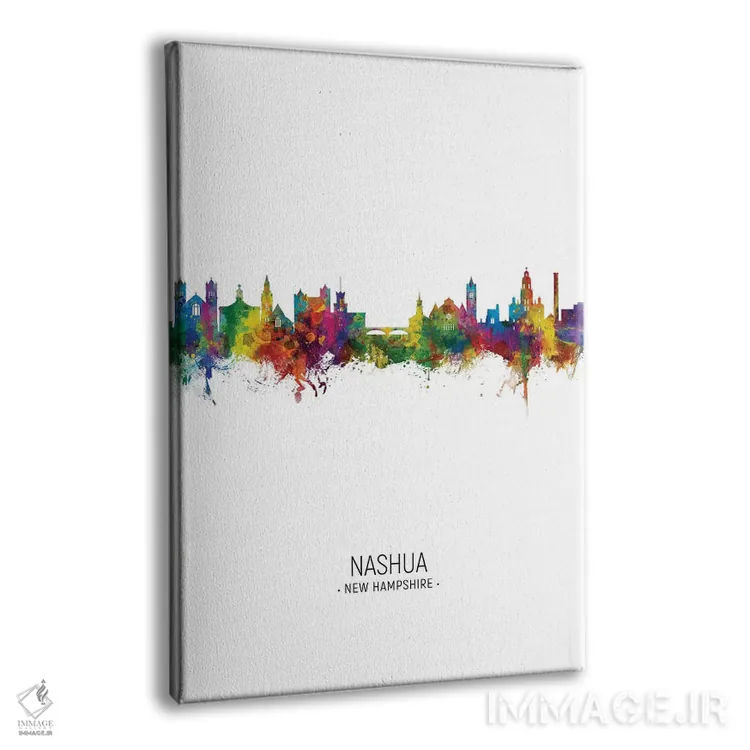 تابلو دکوراتیو نمای عمودی خط افق نشوا، نیوهمپشایر اثر مایکل تامپست - نمای پرسپکتیو محصول